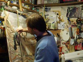 Jeremy Piquet '' Recherches ton trésor '' Création d'une huile sur toile