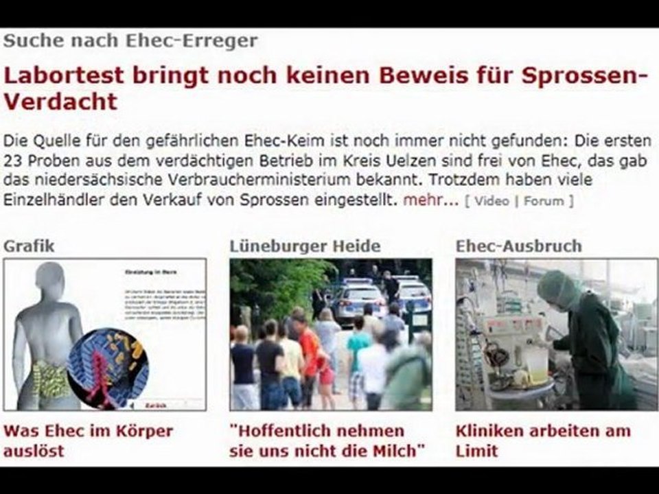 Die große ehec-angst