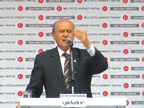 MHP Kahramanmaraş Mitingi Devlet Bahçeli Full Kalite LOGOSUZ 3/4