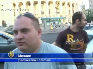 В Минске автомобилисты устроили акцию протеста