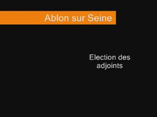 Election des Maires adjoints - mars 2008