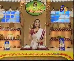 Abhiruchi - Recipes - Pineapple Corn Fried Rice, Sago Burfi & Sojji Pulihora - 01