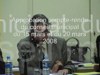 Approbation du Compte rendu séance précédente