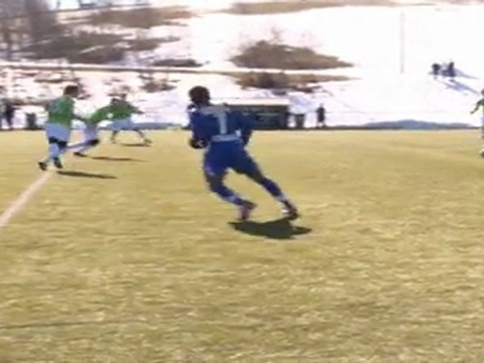mouako albin, number 7,left winger in blue/ (ops vs rops) first division finland part 4