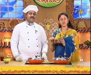 Abhiruchi - Recipes - Orange Alu Gobi, Kaju Makhmal Puri & Kakkaralu - 01