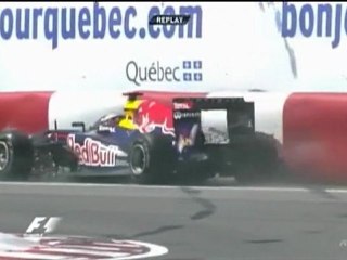 Sebastian Vettel Canada 2011 FP1 Wall Of Champions Crash