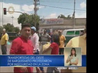Transportistas reclaman en seguridad en Lara
