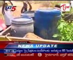 police detected by huge dump in Warangal