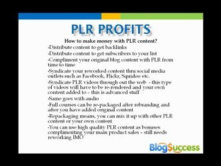 PLR Webinar Weeks 2 and 3 Replay