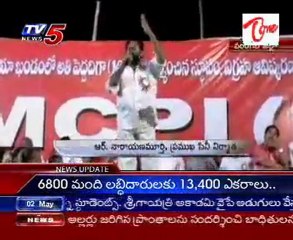 R Narayanamurthy unveils MLA Omkar Statue in Warangal Dist