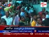 Heavy rush at Yadagiri gutta Sri Lakshmi narasimha swami temple