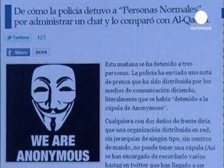 Bas les masques pour "Anonymous" en Espagne
