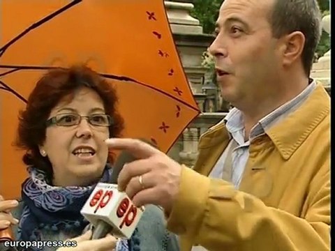 La lluvia no frena a los turistas en Madrid