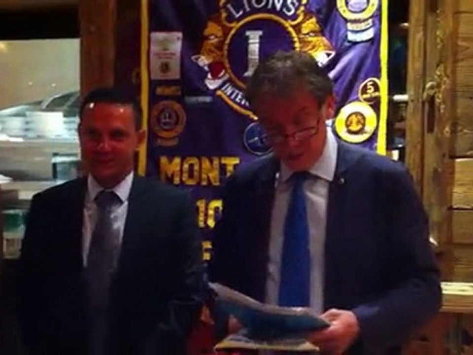 LIONS MONT-BLANC:  Intronisation Hakim BOURAHLA video 1