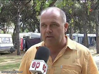 El fuerte oleaje destruye las playa de Blanes