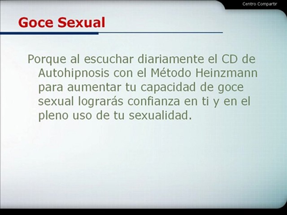 Terapia Psicológica - El Goce Sexual