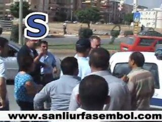 Taşlı Yumruklu Trafik Kazası