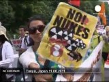 Manifestation anti-nucléaire à Tokyo... - no comment