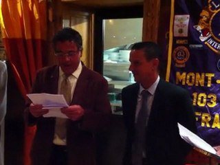 LIONS MONT-BLANC:  Intronisation Hakim BOURAHLA video 2