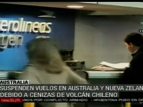 Suspenden vuelos por cenizas del volcán Puyehue