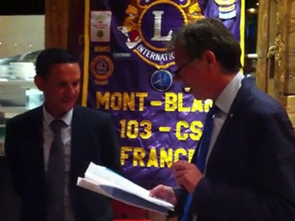 LIONS MONT-BLANC : Intronisation Hakim Bourahla vidéo 3