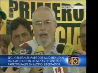 MUD juramenta Mesas de Unidad Parroquiales
