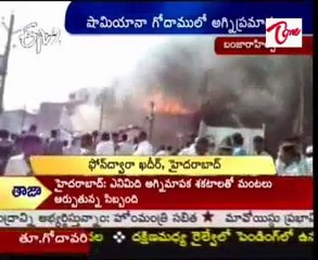 Fire Accident in Shamiyana Godown @ Masab Tank