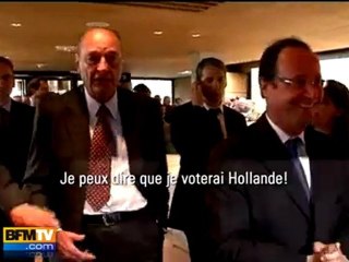 Chirac affirme qu’il votera Hollande en 2012