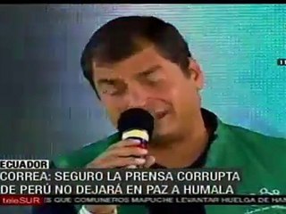 Presidente Correa felicita a Ollanta Humala