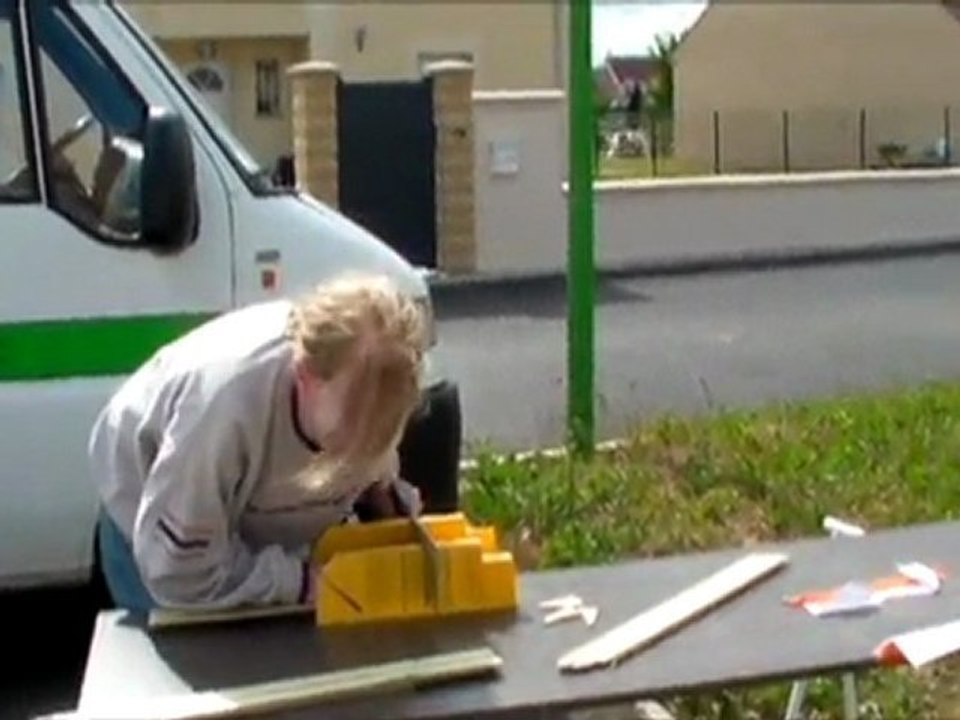 Premiers essais à la scie !