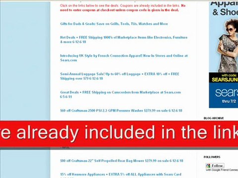 Sears Coupons - How To Get Latest Sears Coupons & Promo Codes
