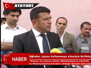 Ağbaba, oyunu kullanmaya ailesiyle birlikte gitti