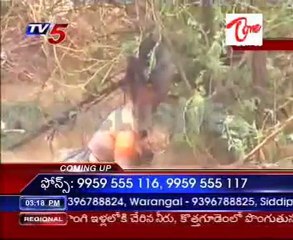 Women washed away in Flood water,died-Tagged to a Tree @ Ongole