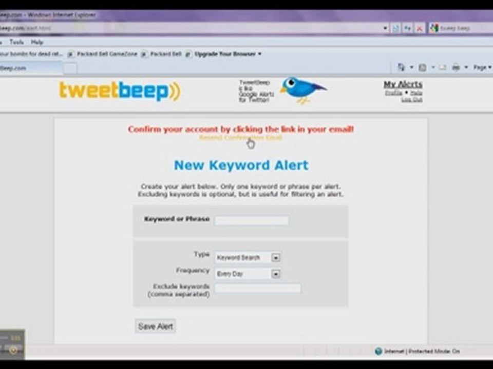 This Weeks (Twitter Tool) - (TweetBeep)