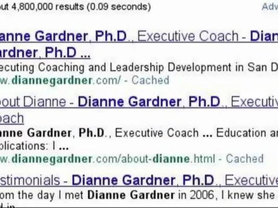 Job Success with Executive Coaching,  Dianne Gardner, Ph.D.