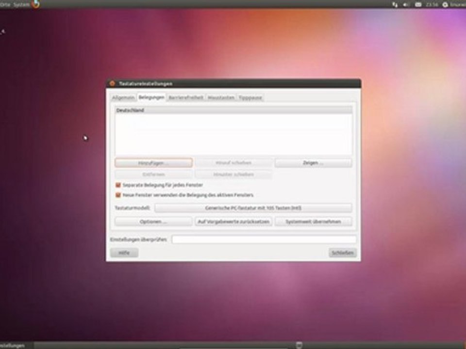 ubuntu Tastertur sprache ändern