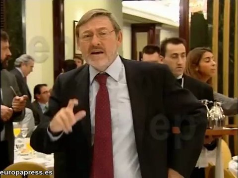 Tomás Gómez en los desayunos de Europa Press