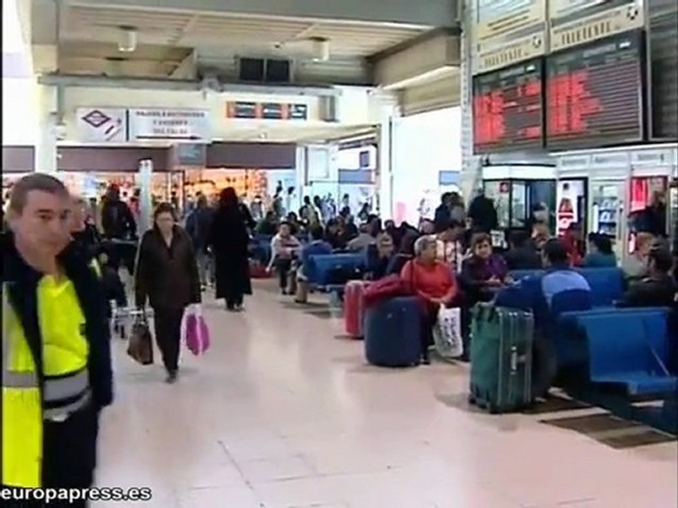 Operación Salida en la Estación Sur de Madrid