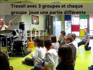 La batterie à l'école