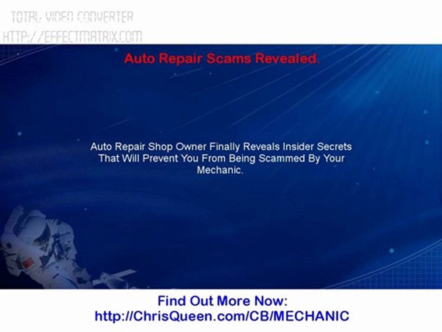 Auto Repair Scams Revealed.