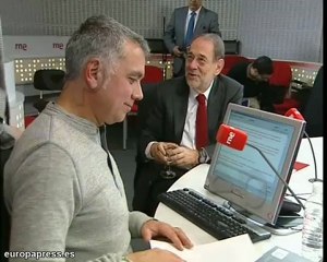 Javier Solana en una entrevista en RNE