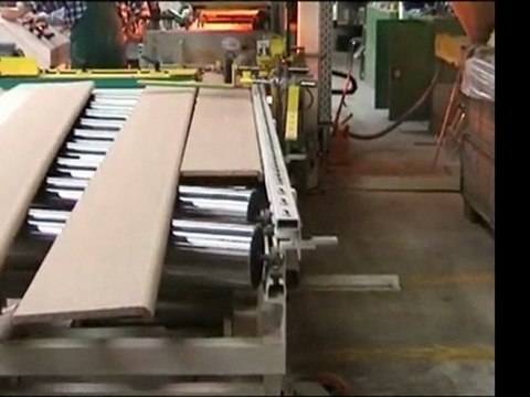 Timme Stapelautomaten GmbH - Schrägrollenbahn vor Profilummantelung