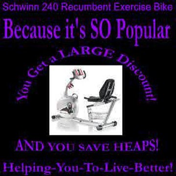 Schwinn 240 Recumbent Exercise Bike Quality Plus