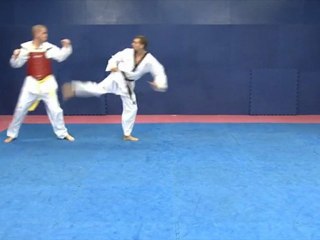 Taekwondo Step Up Back Kick