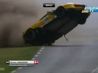 Ferrari Challenge Le Mans Airborn Crash (French)