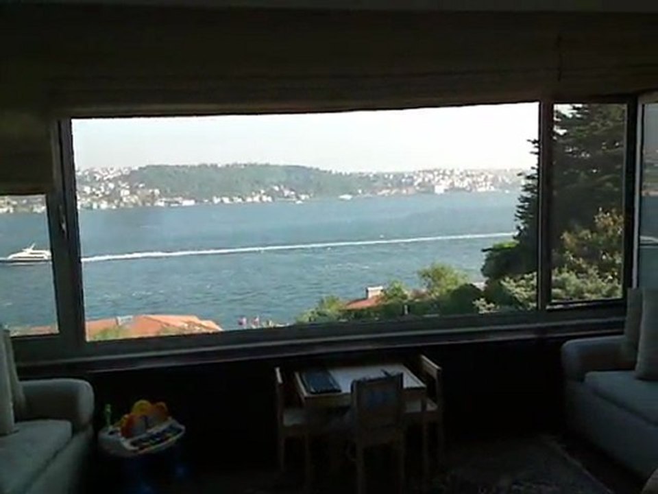 ortakoy salondan bogaz manzarası