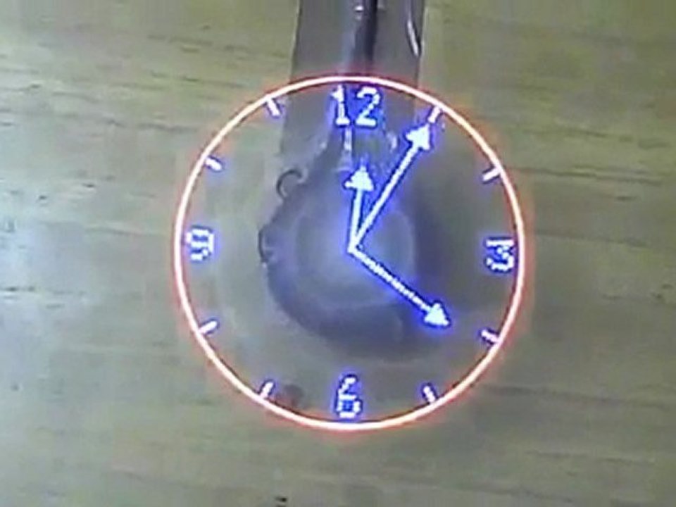 An Aamzing Laser Clock Built In Air