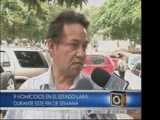 9 homicidios en Lara