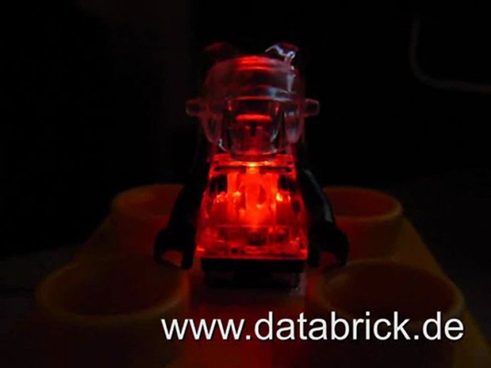 8GB lecteur flash USB figurine transparente