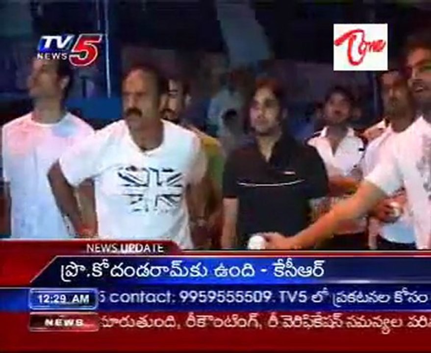 Balayya, Venky, Tarun & Srikanth Practice for T20 Tollywood Trophy